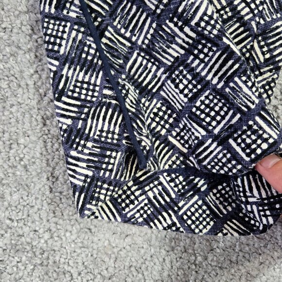 Cartonnier Anthropologie Charlie Ankle Pant Blue Periwinkle Abstract Geo Print - Picture 6 of 12